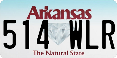 AR license plate 514WLR