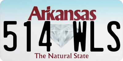 AR license plate 514WLS
