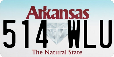 AR license plate 514WLU