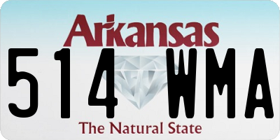 AR license plate 514WMA
