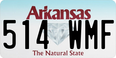 AR license plate 514WMF