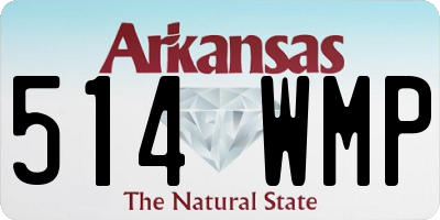 AR license plate 514WMP