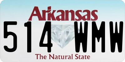 AR license plate 514WMW