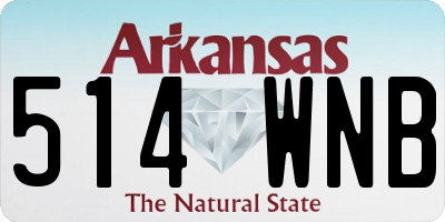 AR license plate 514WNB