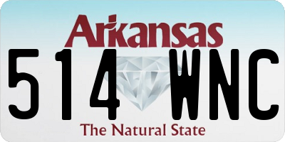 AR license plate 514WNC