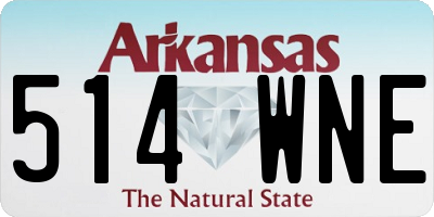 AR license plate 514WNE
