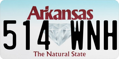 AR license plate 514WNH