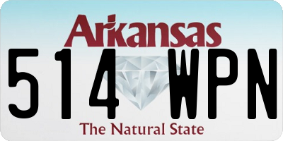 AR license plate 514WPN
