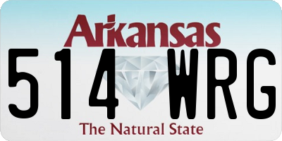 AR license plate 514WRG