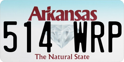 AR license plate 514WRP