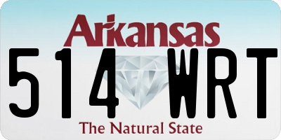 AR license plate 514WRT