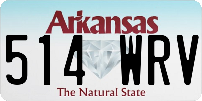 AR license plate 514WRV