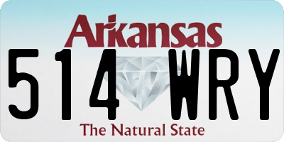 AR license plate 514WRY