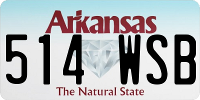 AR license plate 514WSB