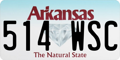AR license plate 514WSC