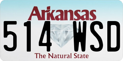 AR license plate 514WSD