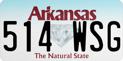 AR license plate 514WSG