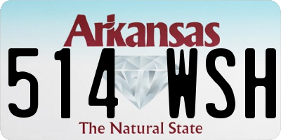 AR license plate 514WSH