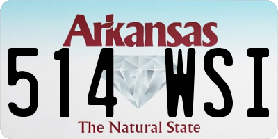 AR license plate 514WSI