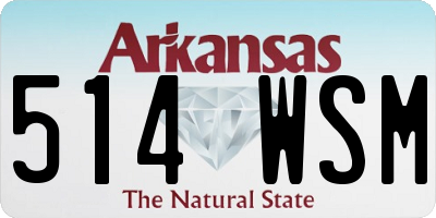 AR license plate 514WSM