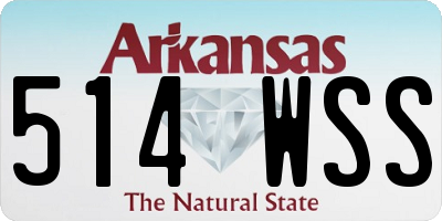 AR license plate 514WSS