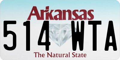 AR license plate 514WTA