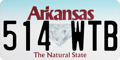 AR license plate 514WTB