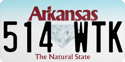 AR license plate 514WTK