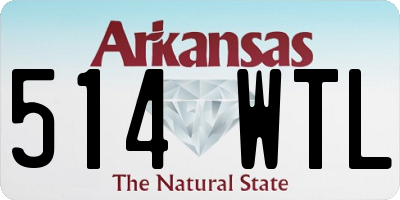 AR license plate 514WTL