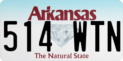 AR license plate 514WTN