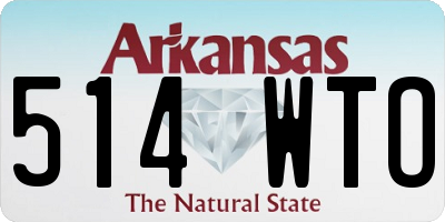 AR license plate 514WTO