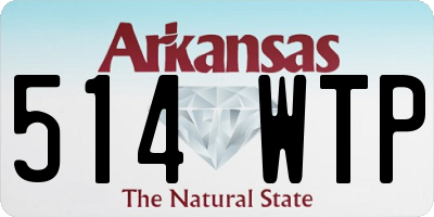 AR license plate 514WTP