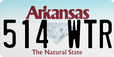 AR license plate 514WTR