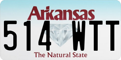 AR license plate 514WTT