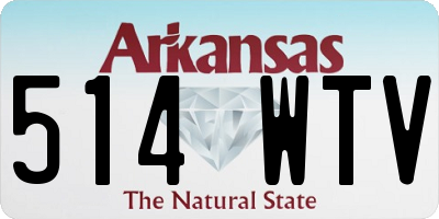 AR license plate 514WTV