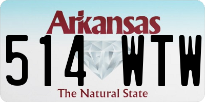AR license plate 514WTW