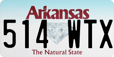 AR license plate 514WTX