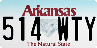 AR license plate 514WTY