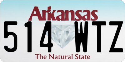 AR license plate 514WTZ
