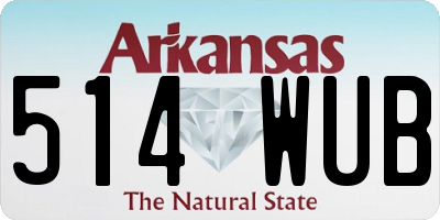 AR license plate 514WUB