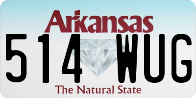 AR license plate 514WUG