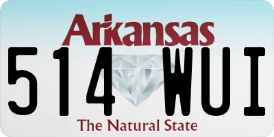 AR license plate 514WUI