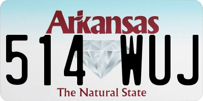 AR license plate 514WUJ