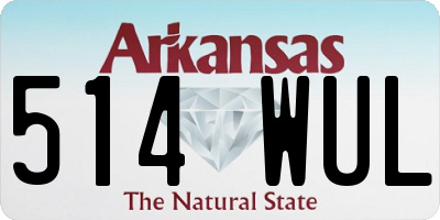 AR license plate 514WUL