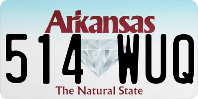 AR license plate 514WUQ