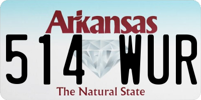 AR license plate 514WUR