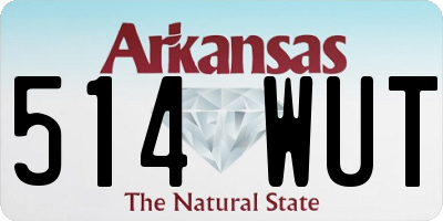 AR license plate 514WUT