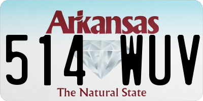 AR license plate 514WUV