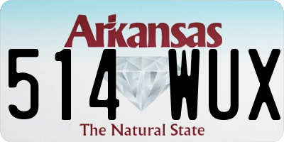 AR license plate 514WUX