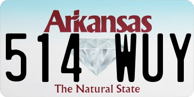 AR license plate 514WUY